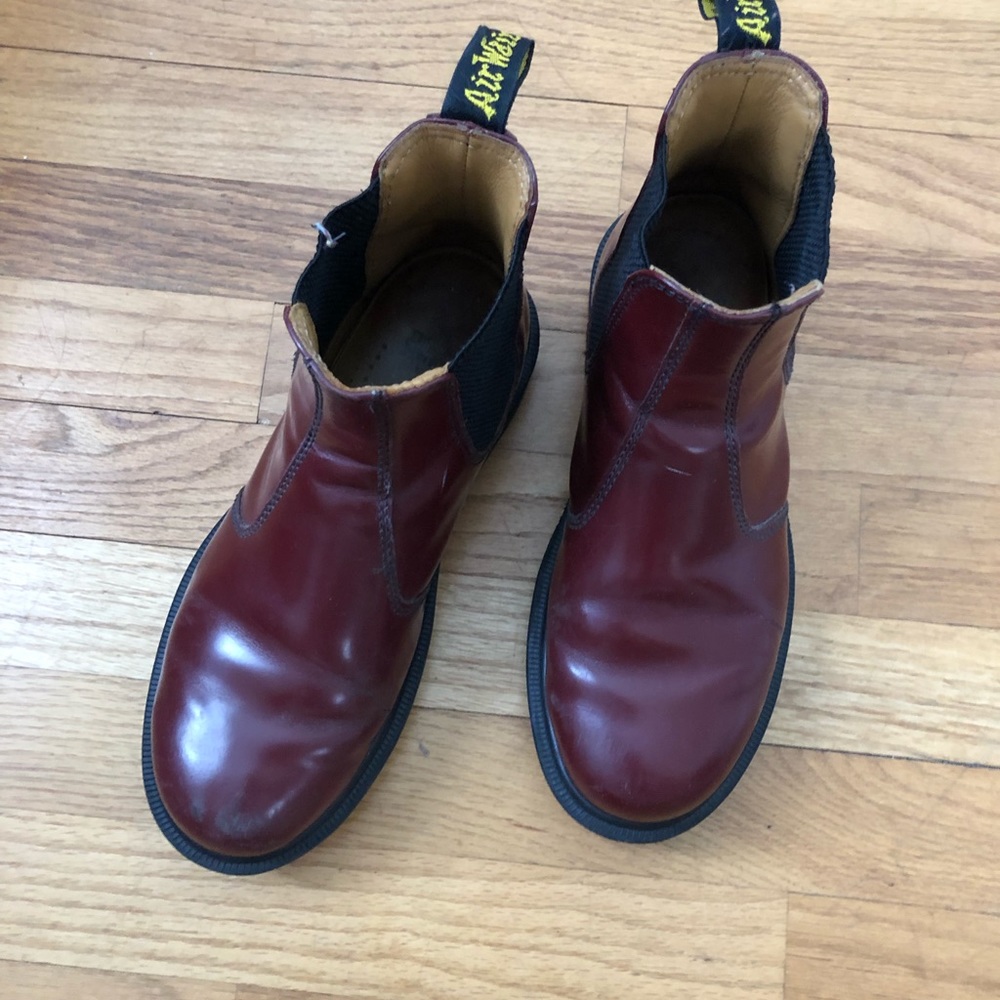 Cherry Chelsea Doc Martens